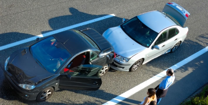 accidente en al autopista