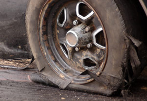 tire blowout accident