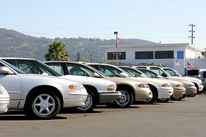 rental car lot