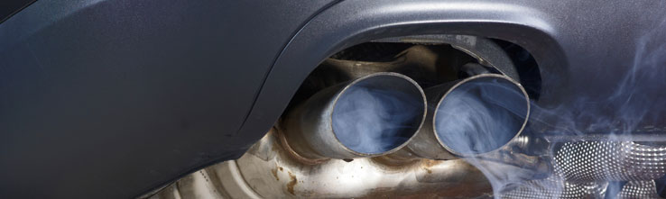 carbon monoxide from car muffler