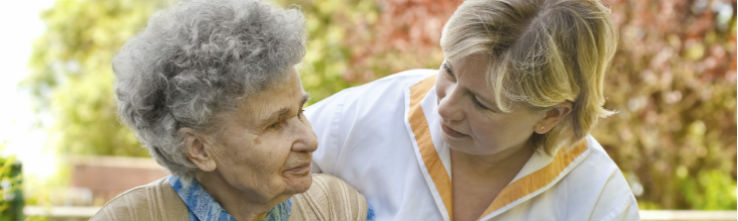 nursing home resident and nurse