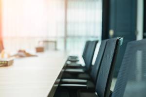 empty conference room with chairs