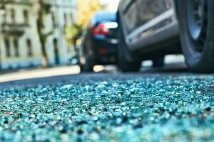 parked car hit by another driver