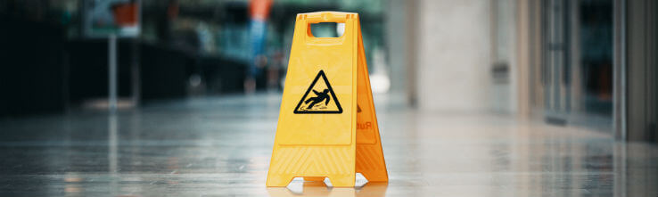 slip and fall sign