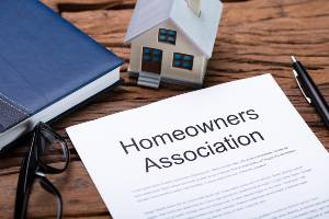 homeowners documents on desk