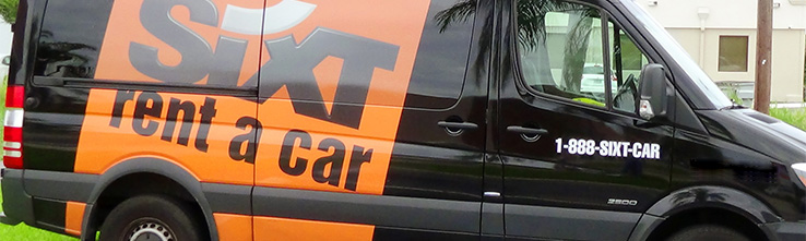 Sixt Rent a Car Truck with Logo