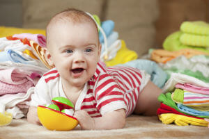 baby with toys