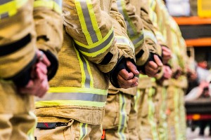 firefighters respond to building collapse