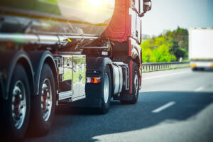 semi truck on highway