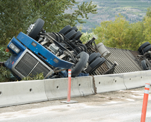 truck rollover accident