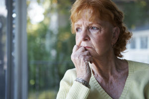 woman in nursing home