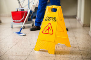 slippery floor warning