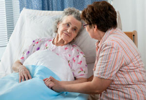 visiting nursing home resident